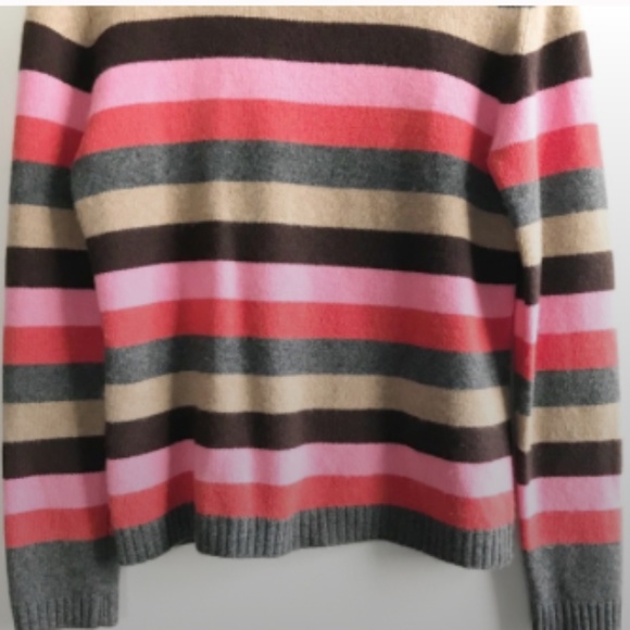Colorful Striped Crew Neck Sweater - Picture 3 of 5
